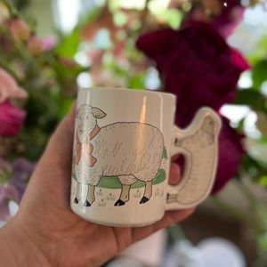 vintage sheep mug